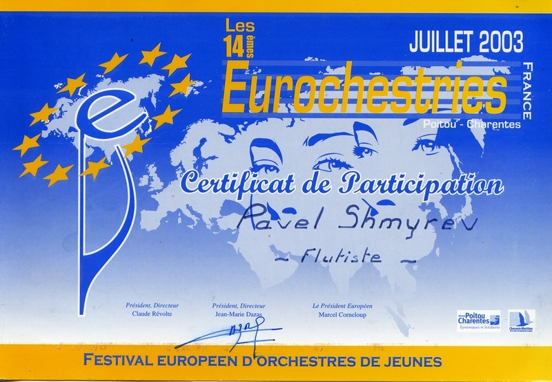 2003, EUROCHESTRIES