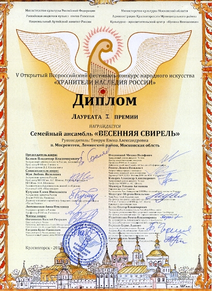 2012-09-14, Хранители наследия России